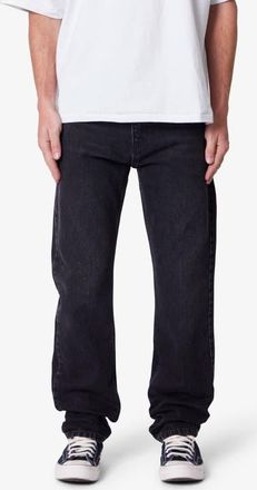 mnml Straight Leg Jeans in Stone Wash Black at Nordstrom, Size 28