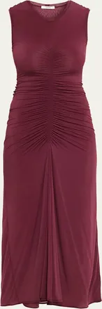 FFORME Gisela Sleeveless Ruched Jersey Dress