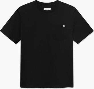 Wood Wood Mens Wood Wood WW Bobby Black Pocket T-Shirt - Size: 42