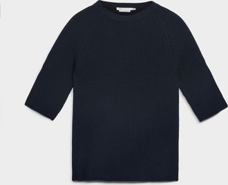 Contemporaine Womens Raglan-sleeve Tunic Top sweater