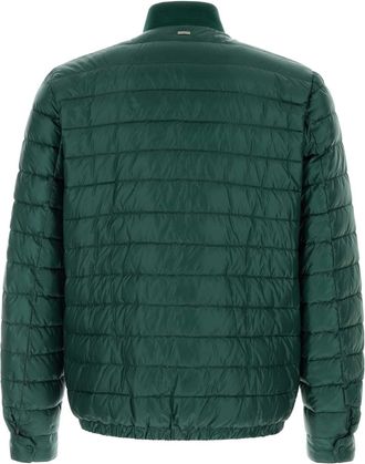 Herno Mens Bottiglia Down Jacket Green Nylon