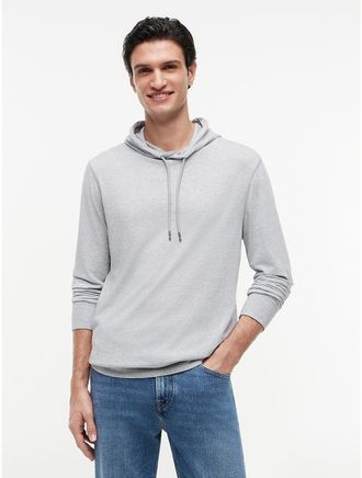 Tommy Hilfiger Mens Lightweight Hoodie T-Shirt - Grey - XXL