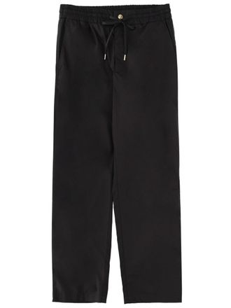 Versace Jeans Couture Black Cotton Elastic Waistband Sweatpants