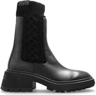 Jimmy Choo London Chelsea laarzen Tamia - Dames - Chelseaboots - Zwart - 36 EU - Leer - Schoenen