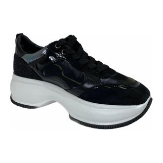 Hogan Sneakers, female, Black, 7 UK, Active Silver Shoes Made in Italy