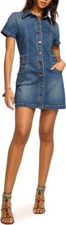 Ramy Brook Liv Denim Minidress in Medium Wash at Nordstrom, Size 00
