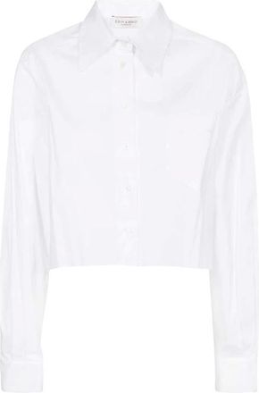 Ermanno Scervino Dames, Blouses & Shirts, Wit, Maat: 2XS Katoen
