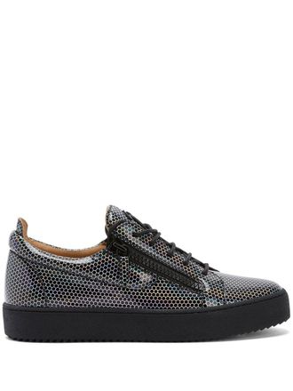 Giuseppe Zanotti Sneakers Frankie con doppia zip - Nero