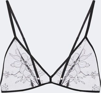 Khaite Talita sheer lace bralette