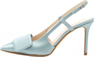 Something Bleu Womens Halen Slingback Pumps In Light Blue