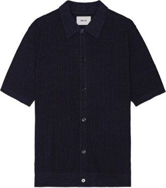 Nn.07 Camicia Nolan a coste - Blu