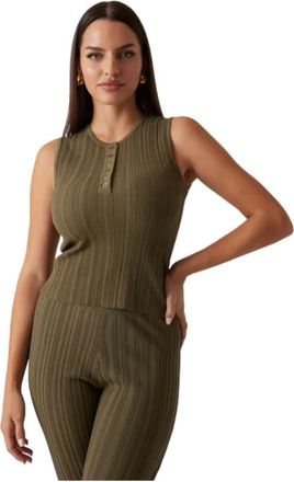 Marciano Giada Sweater Top - Dames - Tops zonder mouwen - Groen - 2XL - Polyester - Tops