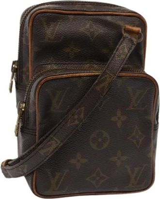 Louis Vuitton Pre-owned Cross Body Bags, male, Brown, Size: ONE SIZE Pre-owned Canvas Cross Body Bag