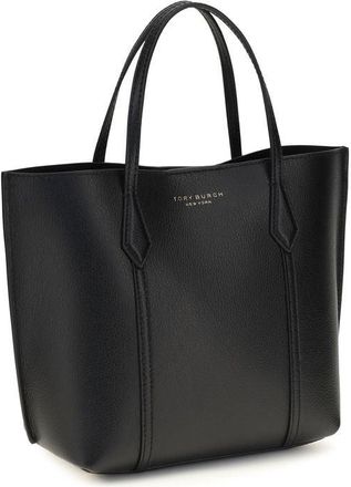 Tory Burch Womens Perry Tote Black Calf Leather Bos