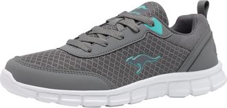 Kangaroos Sneaker KANGAROOS K-RF BETHY, Damen, Gr. 36, grau (steel grau, ocean), Synthetik, Textil, Schuhe Sneaker, Atmungsaktiv