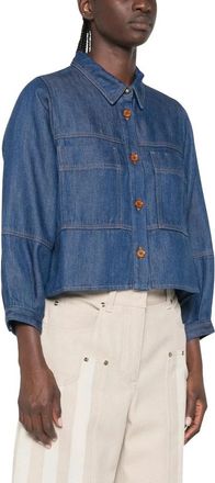 Sessun Leone Overshirt - Dames - Spijkerjassen - Blauw - M - Denim - Jassen