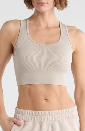 Yogalicious Sweet Allure Seamless Rib Sports Bra in Shadow Rock at Nordstrom Rack, Size X-Small
