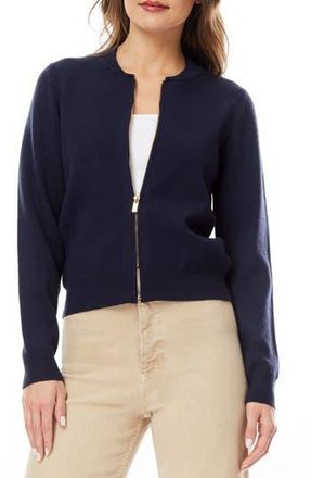By Design Jenny Double Knit Bomber Jacket in Navy Blazer at Nordstrom Rack, Size X-Small