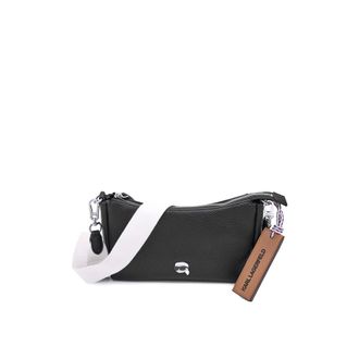 Karl Lagerfeld Cross Body Bags, female, Black, Size: ONE SIZE Ikon Pebble Small Bag