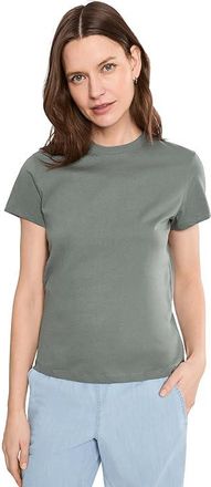 Pact Organic Cotton Essential Crew Neck T-Shirts Womens Clothing Castor Green : MD