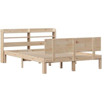 vidaXL Bed Frame with Headboard without Mattress 135x190 cm Double vidaXL