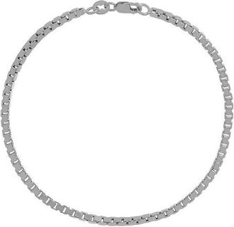 Bony Levy Mens Box Chain Bracelet in 14K White Gold at Nordstrom, Size 8.5