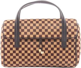 Louis Vuitton Pre-owned Vintage Handbag - Dames - Vintage Handtas - Bruin - ONE Size - Leer - Vintage