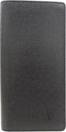 Louis Vuitton Pre-owned Wallets, male, Black, Size: ONE SIZE Pre-owned Long wallet (bi-fold)