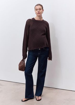 Mango Jeans diritti premaman blu - Donna - 38 - MANGO