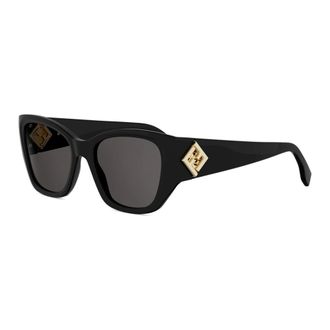 Fendi Sunglasses, female, Black, Size: 54 MM FF Diamonds Sunglasses