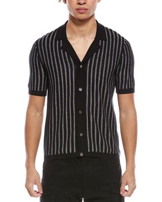 Todd Snyder Todd Snyder Vertical Stripe Bungalow Polo Shirt