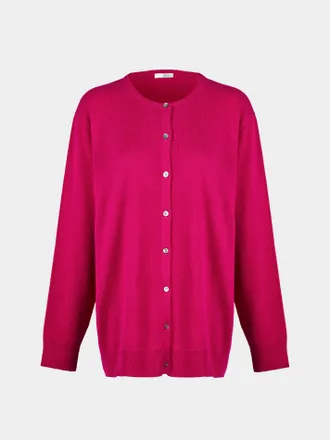 Ryan Roche Womens Cashmere Lightweight Oversized Cardigan Size: L