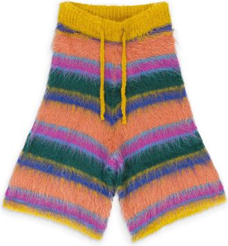 Marni Iris Blue Dip Dyed Poplin Stripe Hat