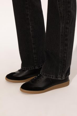 Isabel Marant Bryce Leather Sneakers, Womens, Black