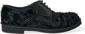 Dolce & Gabbana Derby - Heren - Veterschoenen - Zwart - 41 EU - Leer - Schoenen