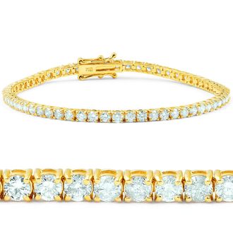 Pompeii3 9 1/2 ct Diamond Tennis Bracelet 14K Yellow Gold 7