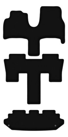 OEM Alfombrillas De Terciopelo Negro Basic Para Fiat Ulysse Ii 7 Plazas (2002-2010)