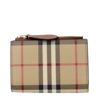 Burberry Damens Geldb&ouml;rse Stoff Beige/Braun