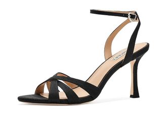 Badgley Mischka Xeilani Womens Sandals Black Silk : 7.5 M, Synthetic