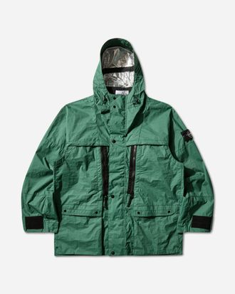 Stone Island Men s Metal Lamina Ripstop Heat Reactive Hooded Jacket Malachite