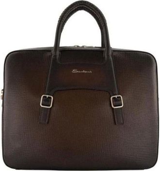 Santoni Cartella goffrata - - Bags - Uomo - Nero - ONE SIZE