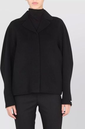 Max Mara wool short single breasted coat