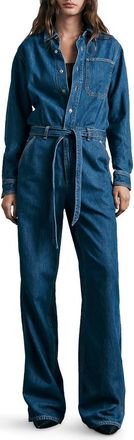 Rag & Bone Featherweight Denim Jumpsuit in Barlow at Nordstrom Rack, Size X-Small