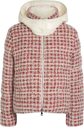 Moncler Andronne Plaid Padded Metallic-tweed Jacket - Purple Other - 4 (UK 16 / XL)