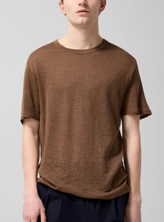 Officine G&eacute;n&eacute;rale Mens Sheer pure linen T-shirt