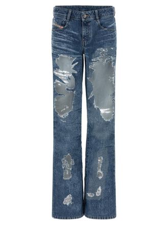 Diesel Blue Straight Low Rise Jeans