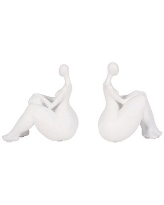 Sagebrook Home Set Of 2 Sitting Ladies Bookends