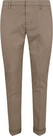 Dondup Gaubert Slim-fit Broek - Heren - Slim Fit Broeken - Bruin - W38 - Katoen - Broeken