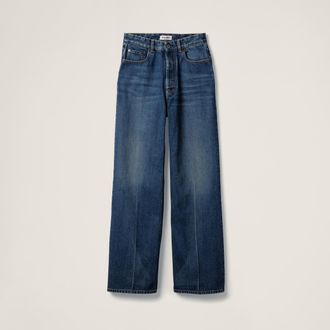Miu Miu Washed denim flared jeans