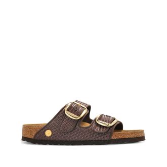 Birkenstock Arizona Raffia Buckle-strap Sandals